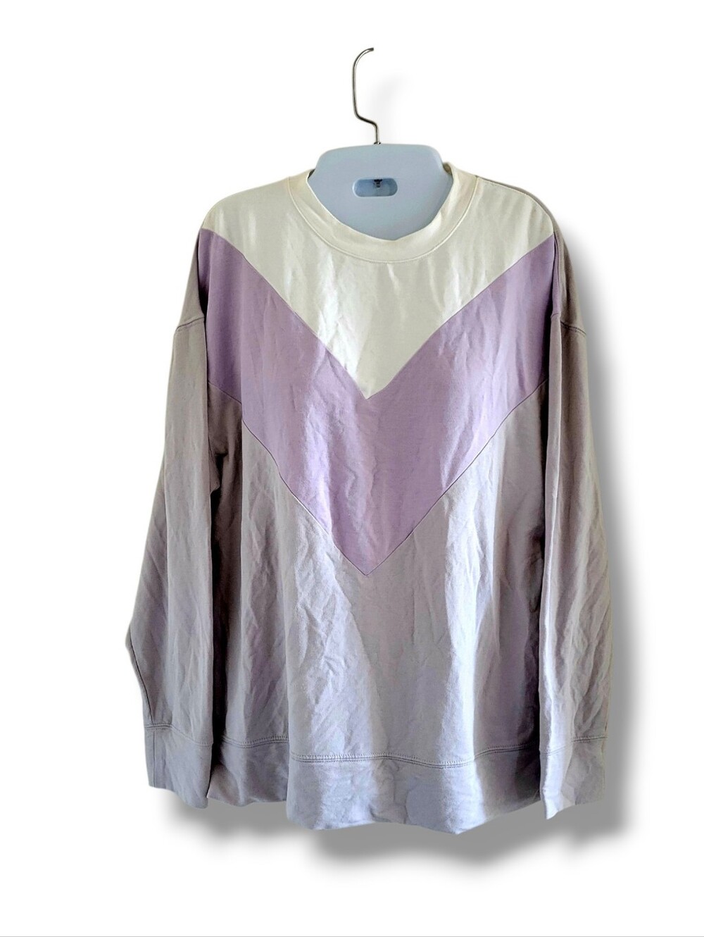 Rachel Zoe | EUC Chevron Colorblock Long Sleeve Sweatshirt (SIZE M)